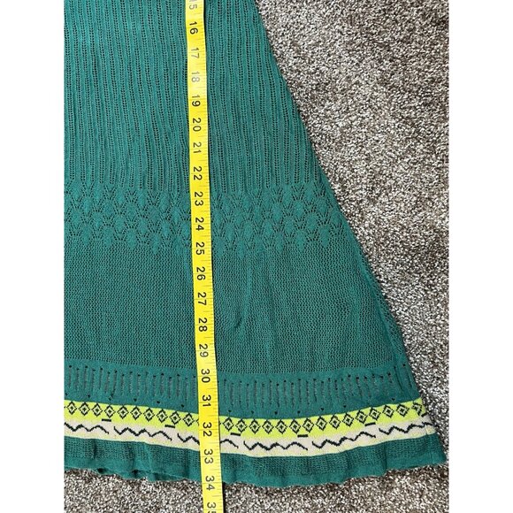 Ivko Women’s Mini dress sundress  size 42 cotton floral Short Sleeves Crochet - Picture 7 of 8